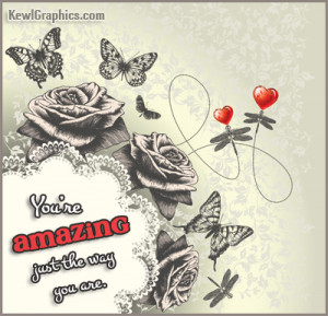 Youre Amazing Just The Way You Are Facebook Graphic