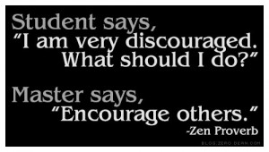 Student says, “I am very discouraged. What should I do?” Master ...