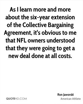 and more about the six-year extension of the Collective Bargaining ...