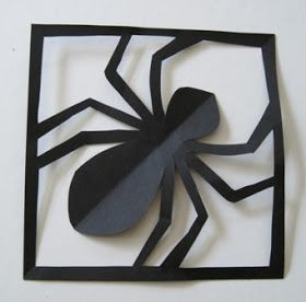... : DIY Halloween Decoration Craft - How to Make A Paper Spider in Web