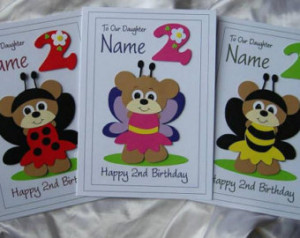 ... Ladybird Birthday Card Daughter,Granddaughter, God Daughter Niece etc