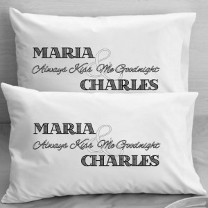 Personalized Pillowcases - Boyfriend Girlfriend Newlyweds - Couples ...
