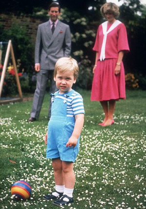 Prince William, Prince Charles and Princess Diana