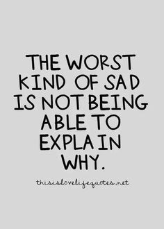 The worst kind of sad jack bot being able to say why. - #bipolar # ...