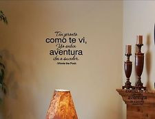... DEL -Spanish Vinyl wall quotes sayings words lettering decals #S.0057