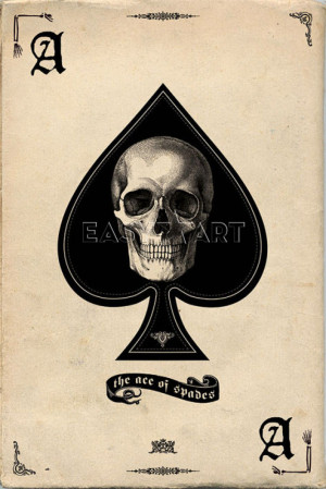 Ace of Spades Art Print by Maxi