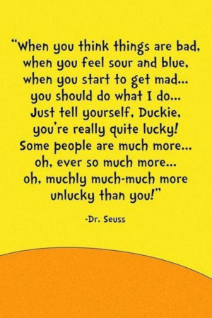 Someone always has it worse....