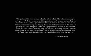 quotes Help television Down In A Hole The West Wing Aaron Sorkin ...