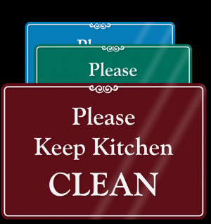 clean kitchen cartoon