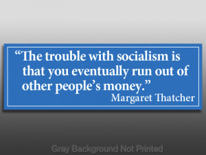 Details about Thatcher Trouble with Socialism Sticker -anti Obama gop