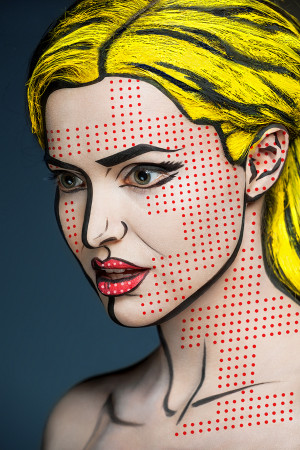 ... Face-Paintings Transform Models Into The 2D Works Of Famous Artists