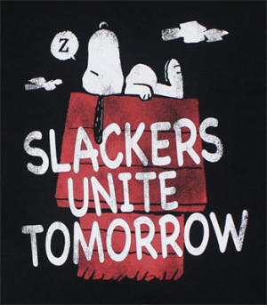 18726 Slackers Unite Tomorrow - Peanuts Sheer T-shirt