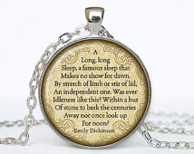 ... Dickinson poems necklace quot es pendant Victorian England jewelry