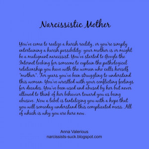 Narcissistic Mother