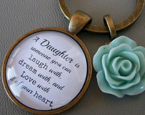 Daughter Quote Gift Keyring, Mother Daughter Gift, Daughter in law ...