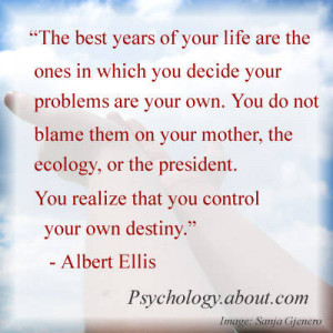 Rational Emotive Behavior Therapy | A Quote from Albert Ellis