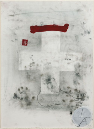 Tápies, 'Cross' (1977)Crosses Pintura, Antoni Tapis, Papel 103, Art ...