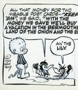 Walt Kelly, Original Artwork for Pogo, March 18, 1959