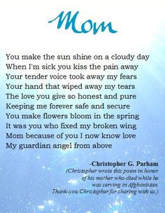 Mom poem... More