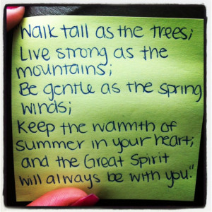 Native American quote to live by