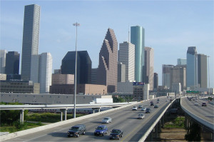 Interstate 45 on the western side of downtown, looking south. 21 ...