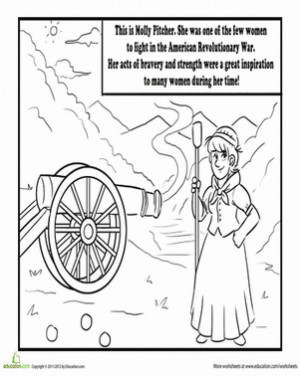 color molly pitcher molly pitcher was a pretty tough chick she is a ...