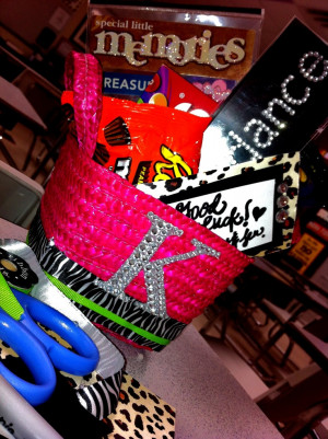 Drill Team tryout--Good Luck basket! hot pink basket--3.99 zebra print ...