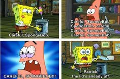 careful #spongebob #funny #patrick