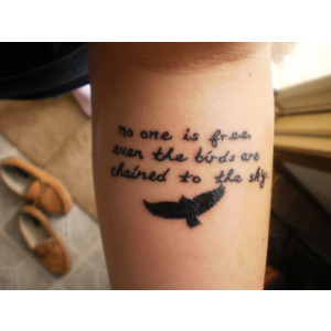 Bird Quote Tattoo - Clipped by Tearryn