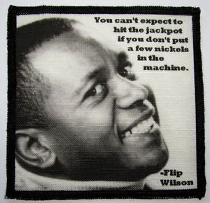 FLIP-WILSON-QUOTE-Printed-Patch-Sew-On-Vest-Bag-Backpack-Jacket