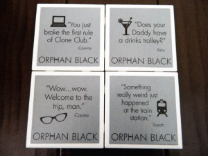 ORPHAN BLACK coasters -16 designs available-