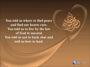 Prophet Muhammad pbuh Teachings.