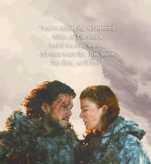 Game of Thrones Jon Snow & Ygritte