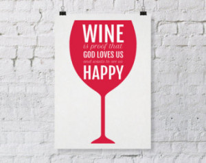 Wine printable, wine download, wine quote digital, wine art digital ...