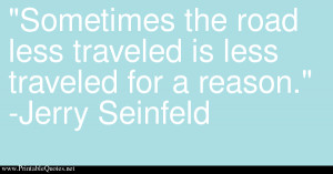 Road Less Traveled Quote