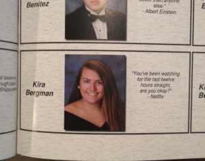 funny yearbook quotes netflix