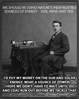 Thomas Edison Solar Energy Quote Meme