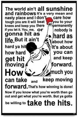 Home > Bluegape Rocky Balboa Quote Poster (Medium)