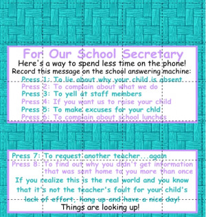 Home :: School :: SOEs :: School Secretary Funny SOE