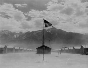 Dust storms at this War Relocation Authority center were evacuees of ...