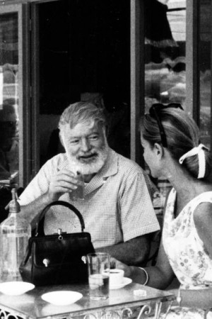 Ernest Hemingway and Lauren Bacall
