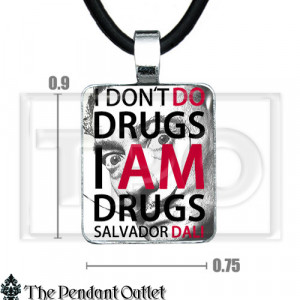 Details about Salvador Dali I Don't Do Am Drugs Quote Art Poster Photo ...