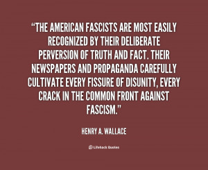 The American Henry Wallace Fascist Quotes