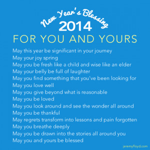 New Year's Blessings .