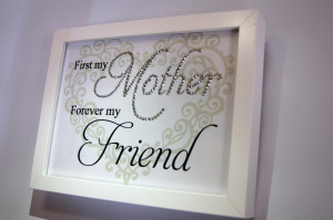 Mother friend, Sparkle Word Art Pictures, Quotes, Sayings, Home Decor