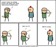 Archery - this shouldn't have made me laugh as much as it did! More