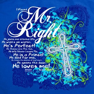 Home / Gifts & Accessories / Christian Tote Bags / I Found Mr. Right