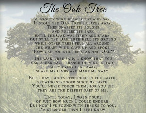 The Oak Tree~dedicated to a true gentleman...