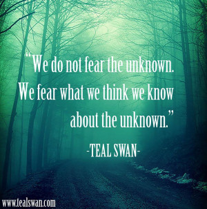 fear of unknown