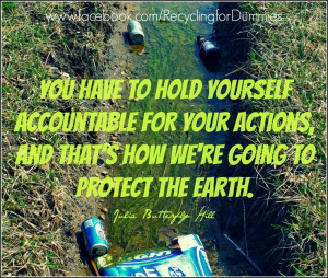 You have to hold yourself accountable for your actions, and that's ...